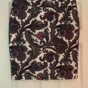 Paisley Print Skirt